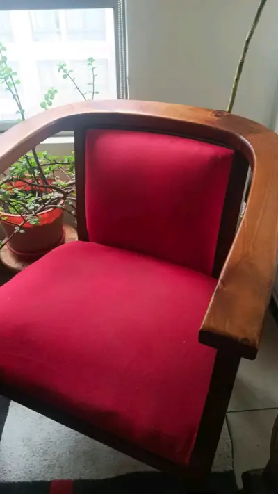 Juego de muebles vintage rojos - miniatura 2