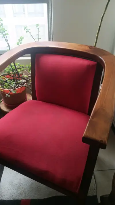 Juego de muebles vintage rojos - miniatura 3