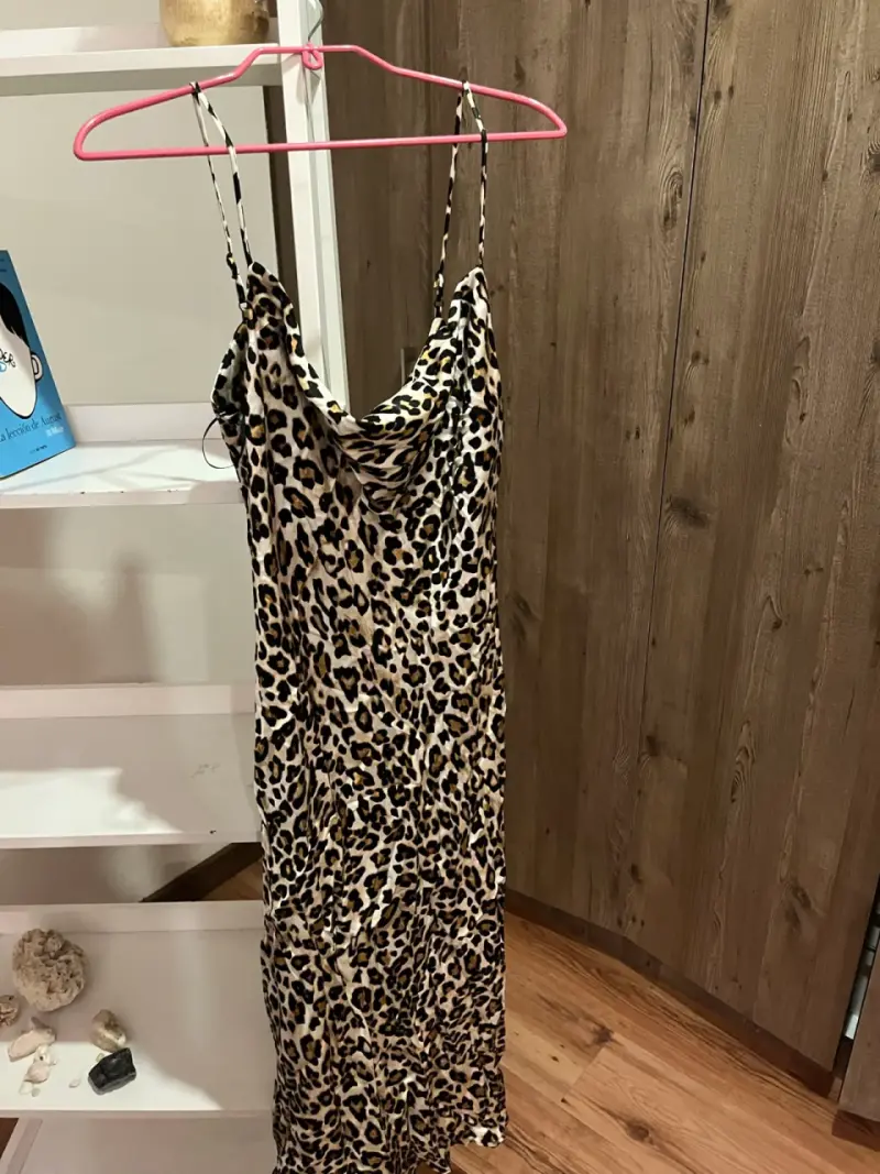Vestido largo leopardo