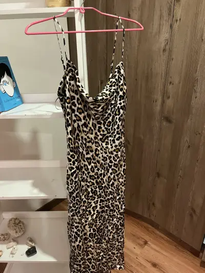 Vestido largo leopardo - miniatura 2