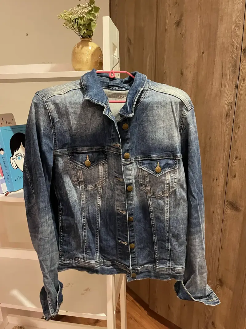 Chaqueta de mezclilla azul
