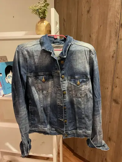Chaqueta de mezclilla azul - miniatura 1