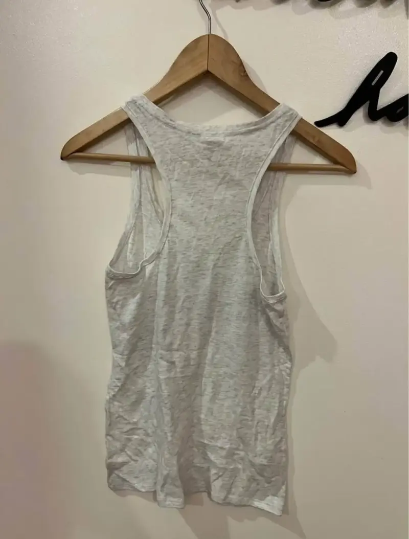 Polera sin mangas gris "PINK" - 2