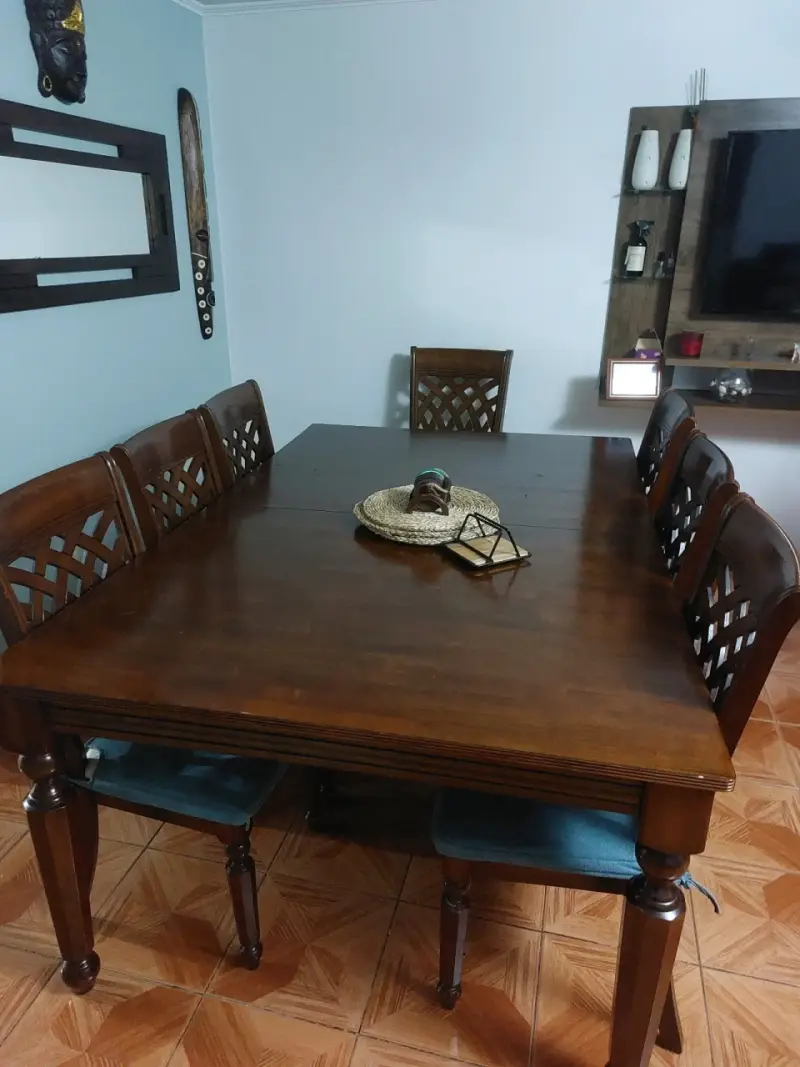 Juego comedor de madera 10 personas - 2