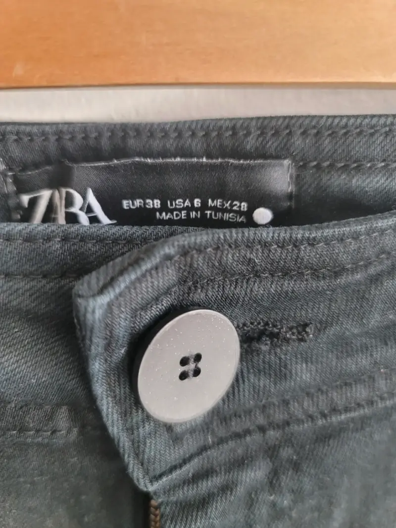 Pantalón Marine Straight Zara Negro - 2