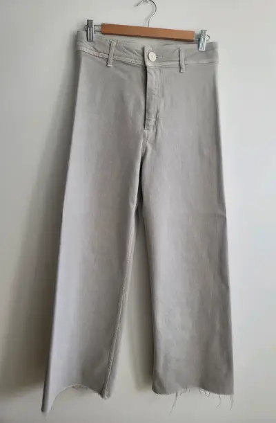 Pantalón Marine Straight Zara Gris - miniatura 1