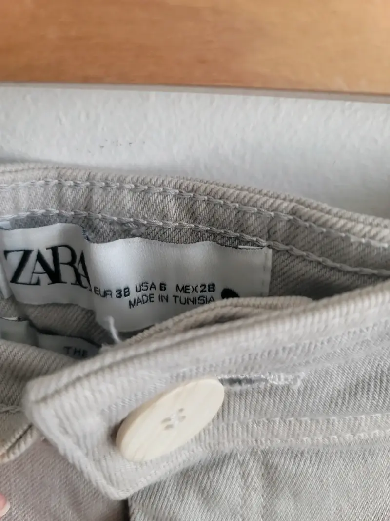 Pantalón Marine Straight Zara Gris - 2