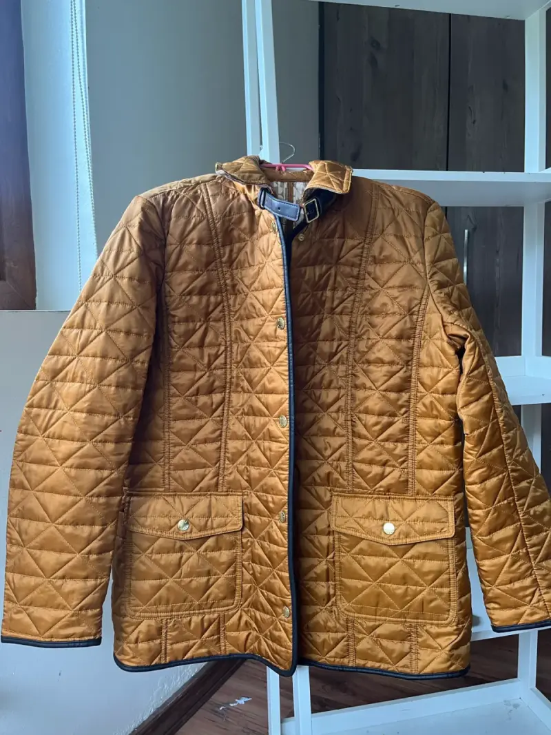 Chaqueta acolchada marrón