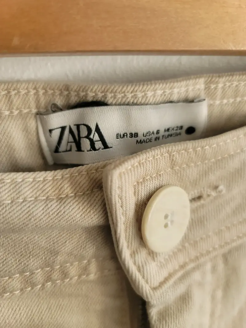 Pantalón Marine Straight Zara beige - 2