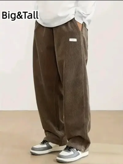 Pantalones de pana marrones 6XL - miniatura 1