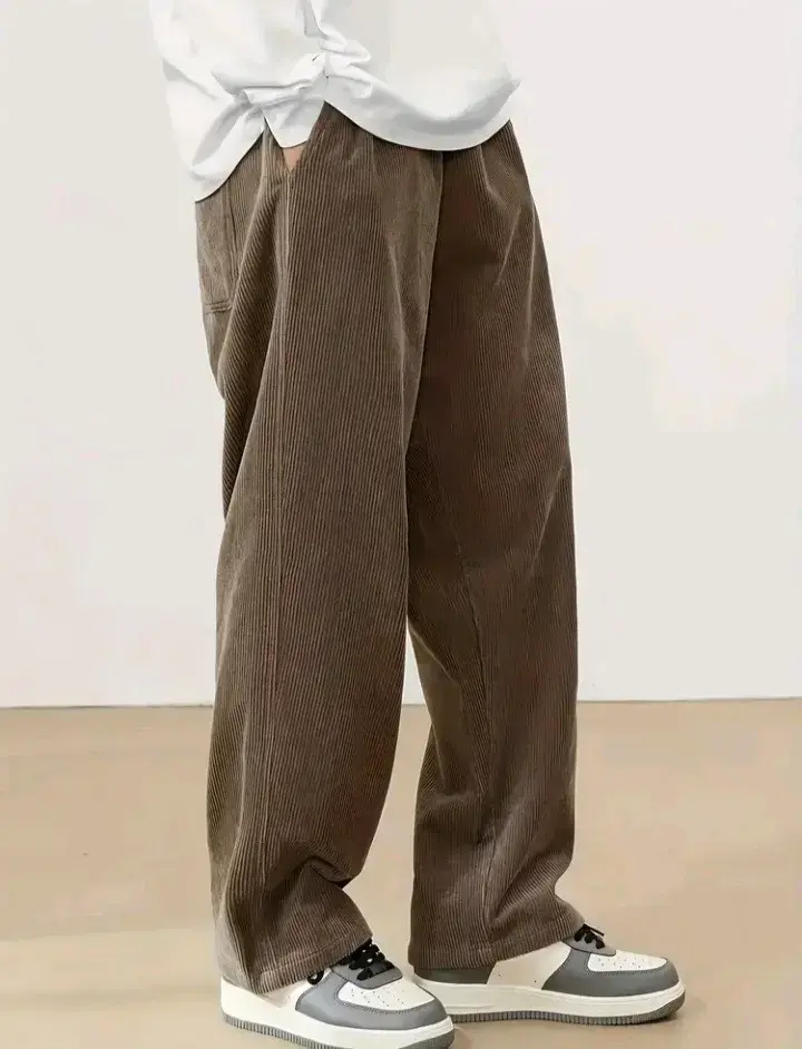 Pantalones de pana marrones 6XL - 2
