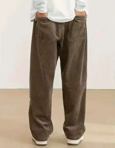 Pantalones de pana marrones 6XL - miniatura 3