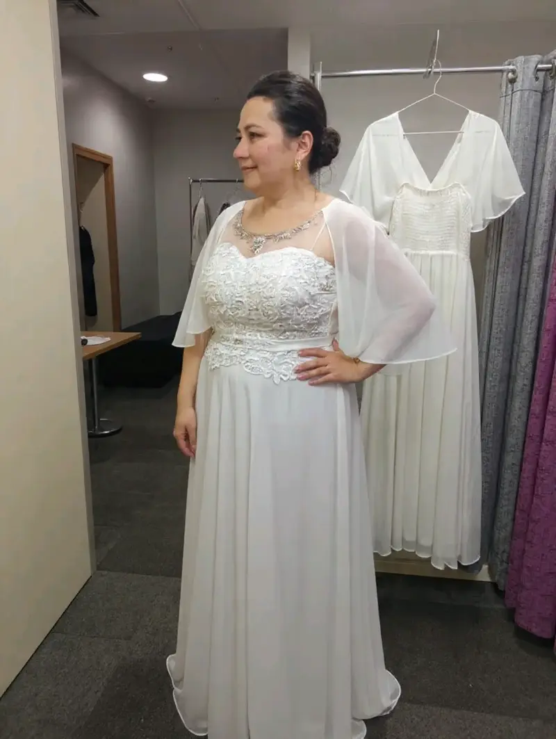 Vestido de novia encaje blanco