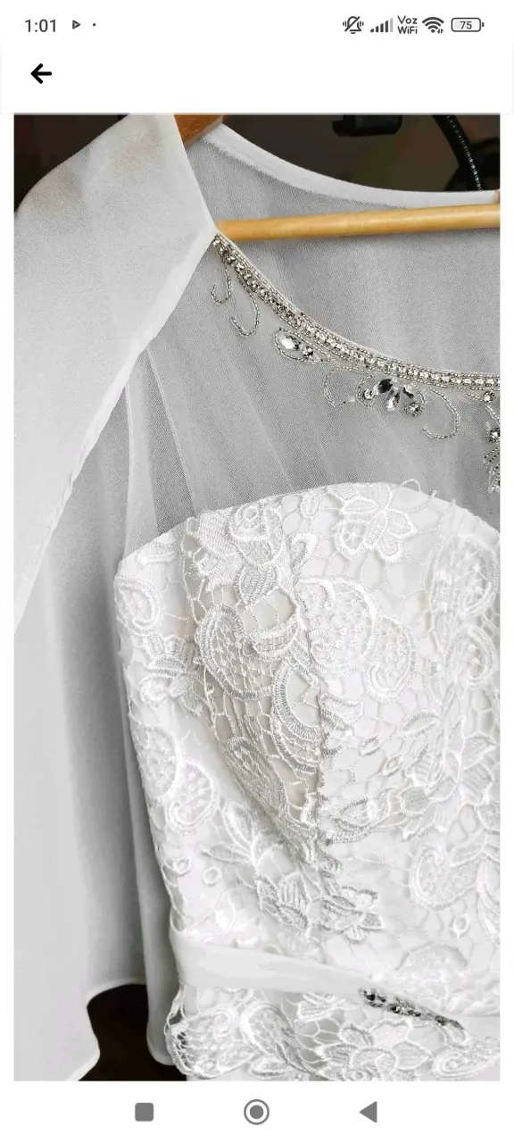 Vestido de novia encaje blanco - 7