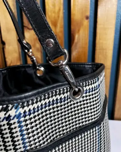Bolso de mano a cuadros - miniatura 4