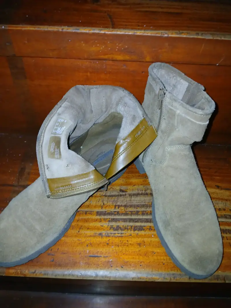 Botines de gamuza beige - 2