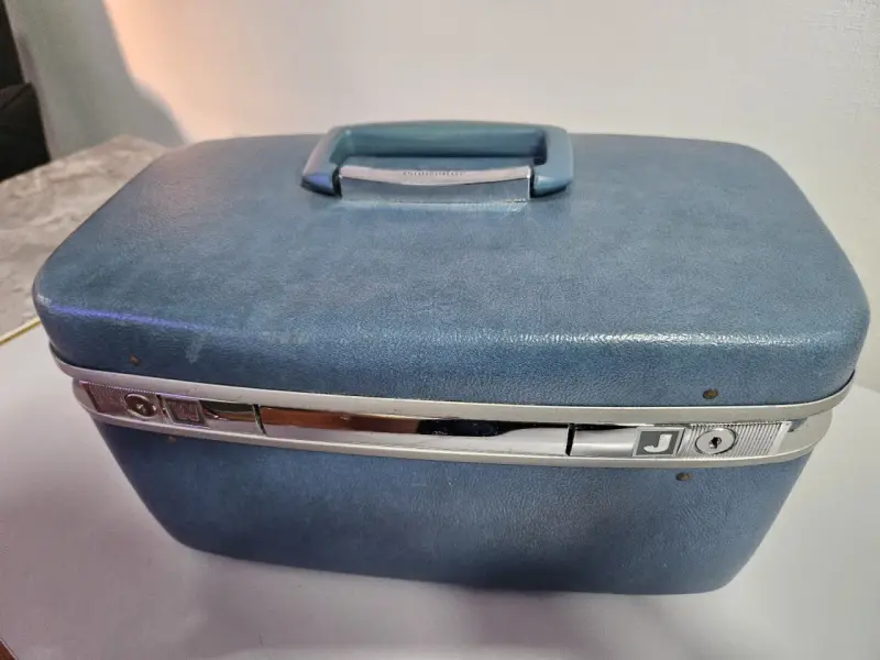 Maletín vintage azul