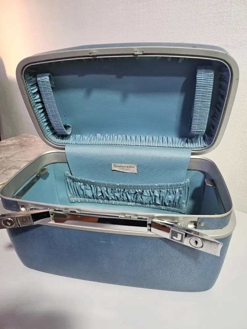 Maletín vintage azul - 2