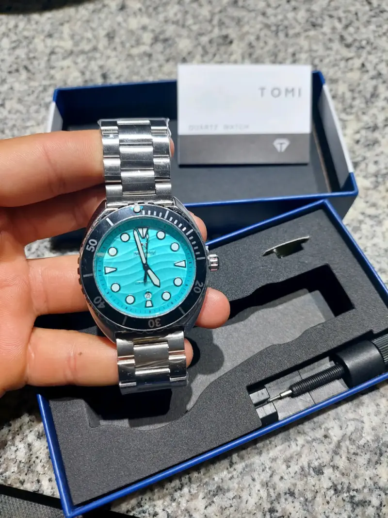 Reloj Tomi azul metálico - 1