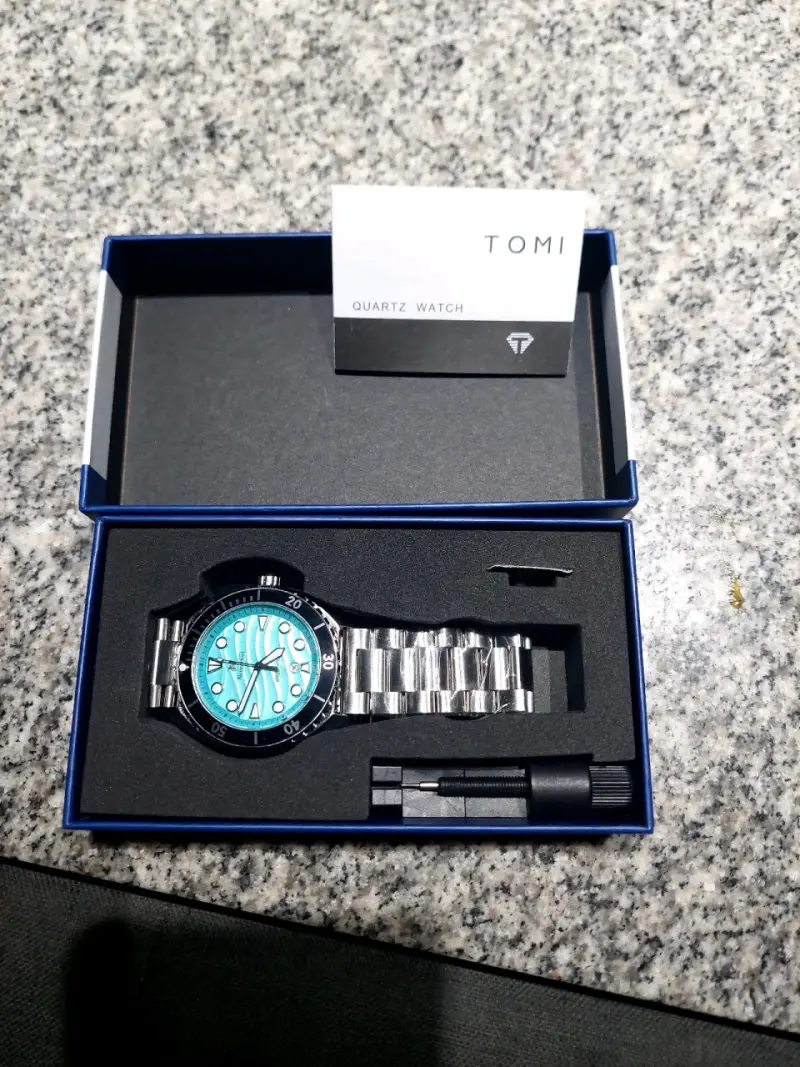 Reloj Tomi azul metálico - 5