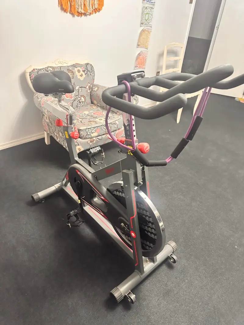 Bicicleta spinning + sillín Decathlon - 4