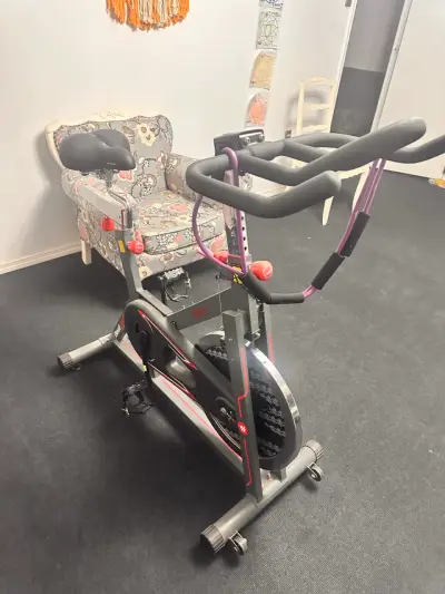 Bicicleta spinning + sillín Decathlon - miniatura 4