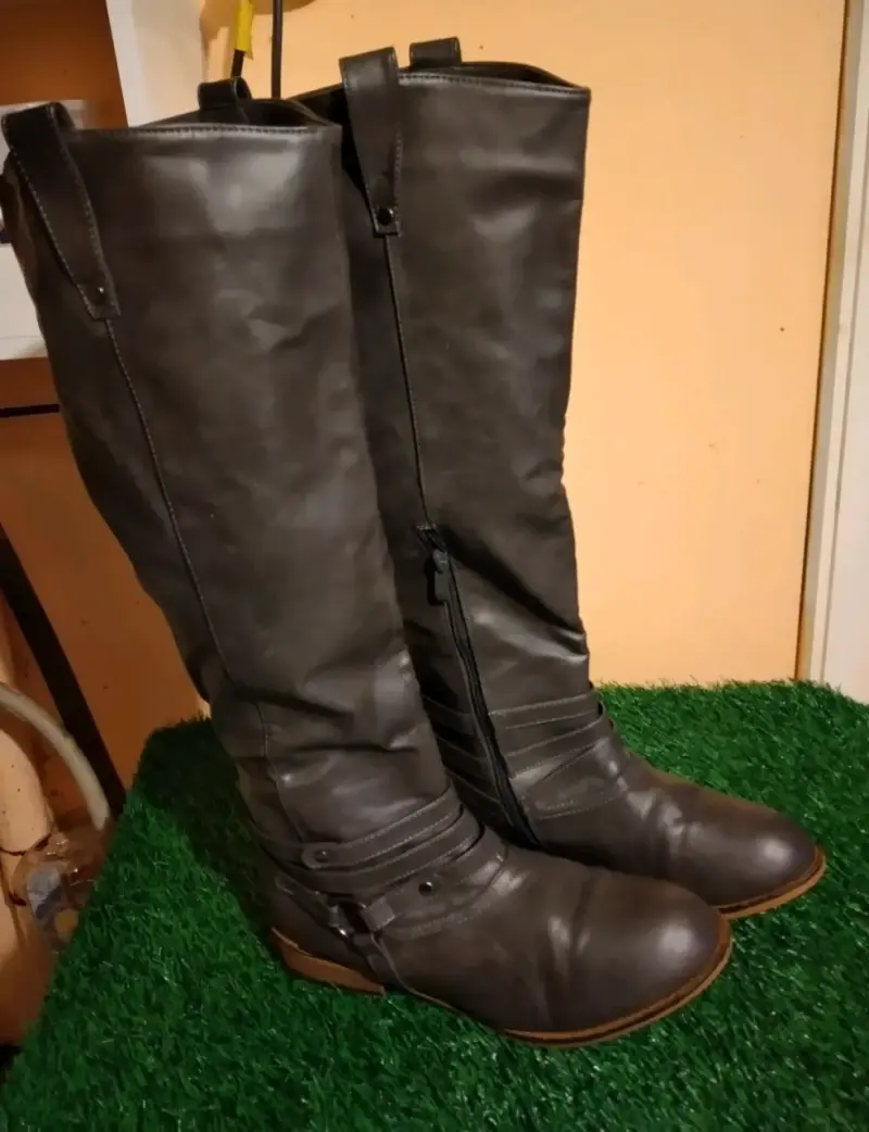 Botas forradas color beige - 6