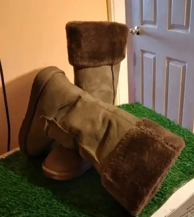Botas de gamuza marrón - miniatura 2