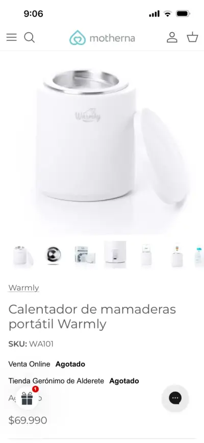 Calentador de agua Warmly - calentador mamaderas - miniatura 2