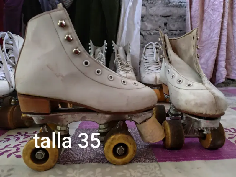 Patines de ruedas blancos talla 35 - 2