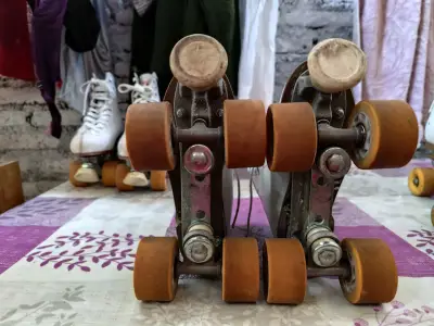 Patines artísticos blancos - miniatura 3