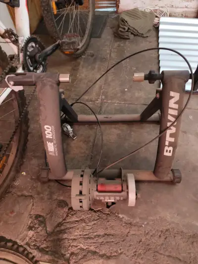Rodillo magnético para bicicleta BTWIN - miniatura 1