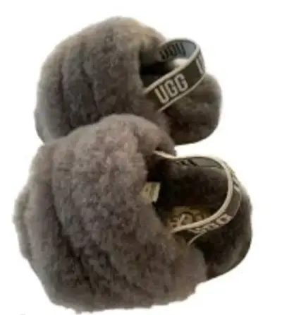 Pantuflas peludas marrones ugg - miniatura 3
