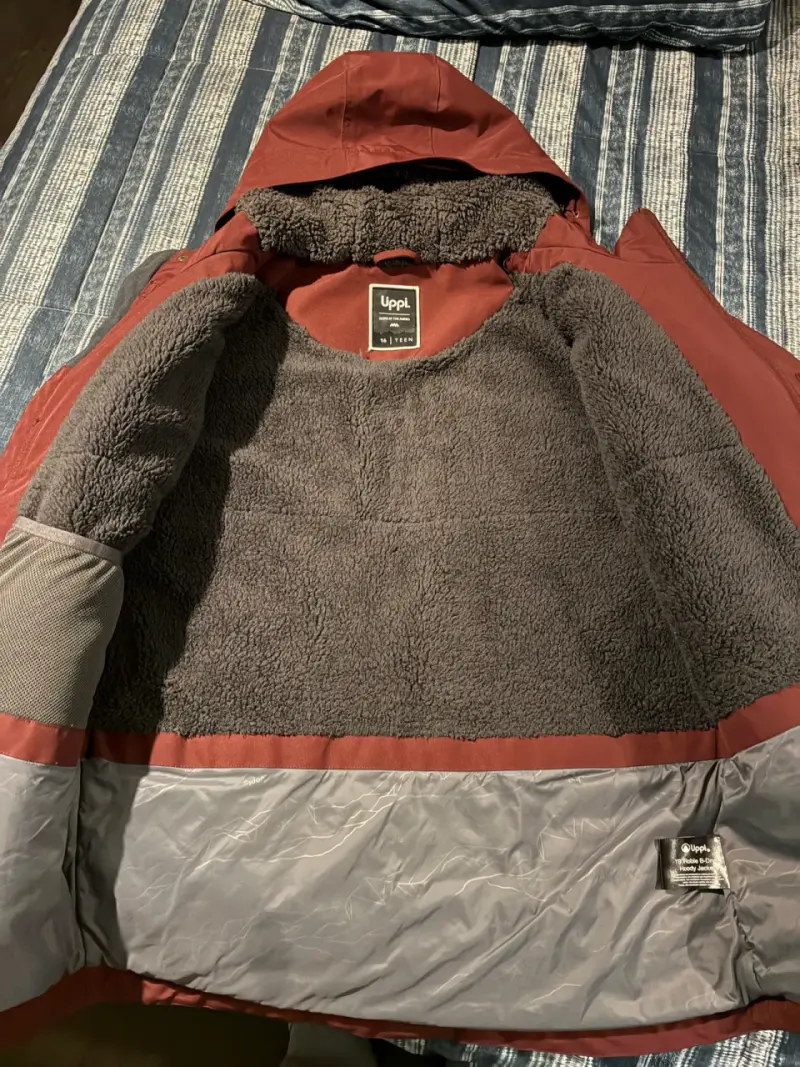 Chaqueta/parka Lippi con capucha burdeo - 2