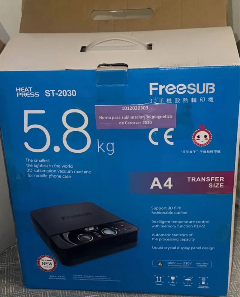 Horno sublimación 3D Freesub ST-2030 - 1