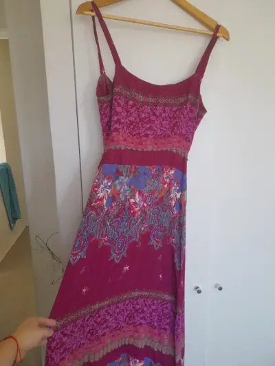 Vestido largo estampado floral - miniatura 1