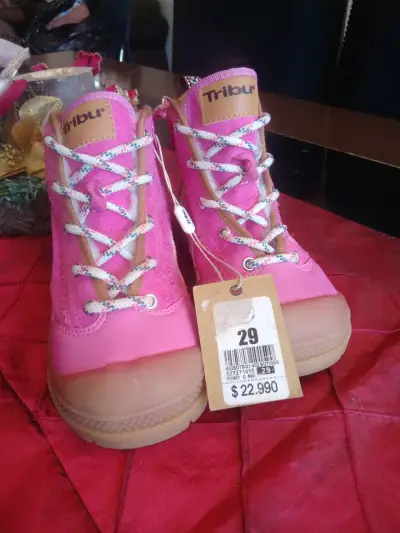 Botines rosas Tribu talla 29 - miniatura 1