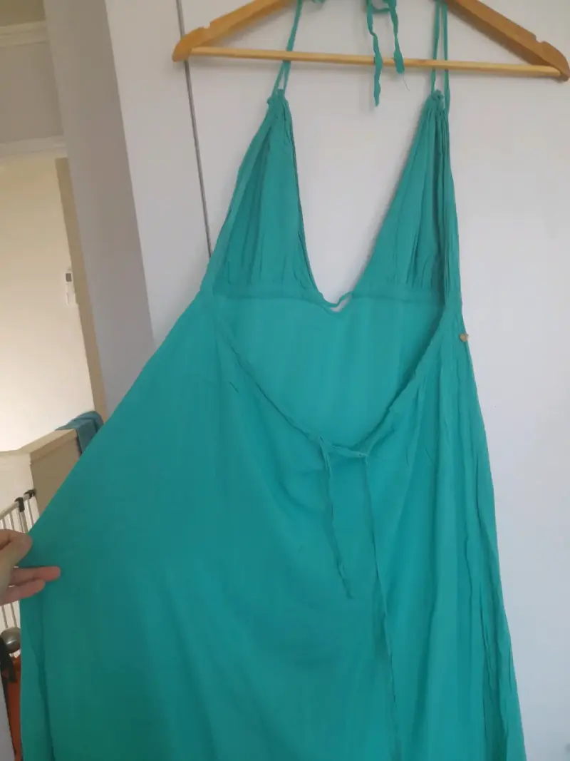 Vestido veraniego turquesa - 1