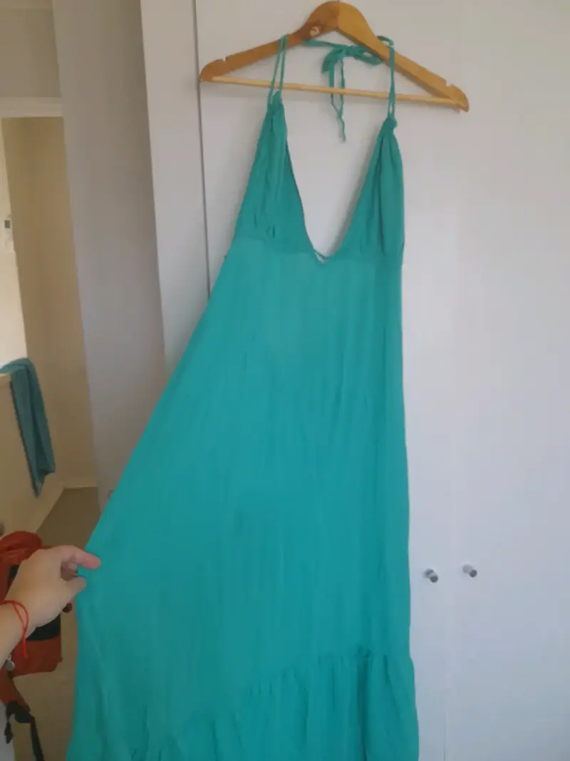 Vestido veraniego turquesa - 2