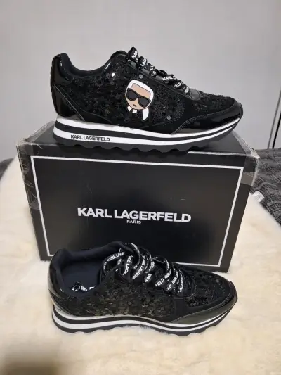 Zapatillas Karl Lagerfeld negras - miniatura 1