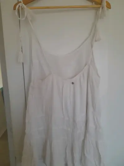 Vestido blanco suelto - miniatura 1