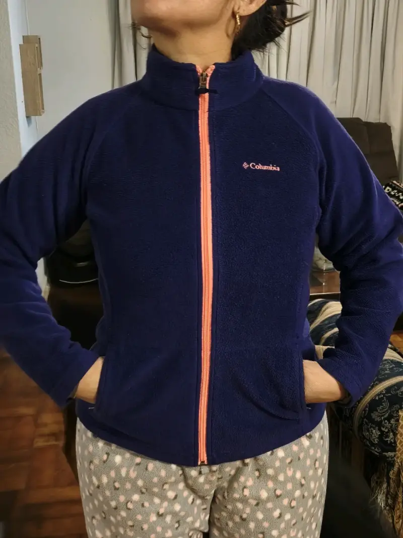 Polar fleece Columbia azul morado talla S