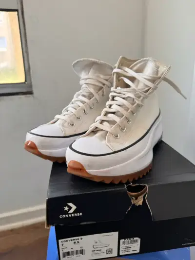 Zapatillas plataforma blancas Converse - miniatura 1