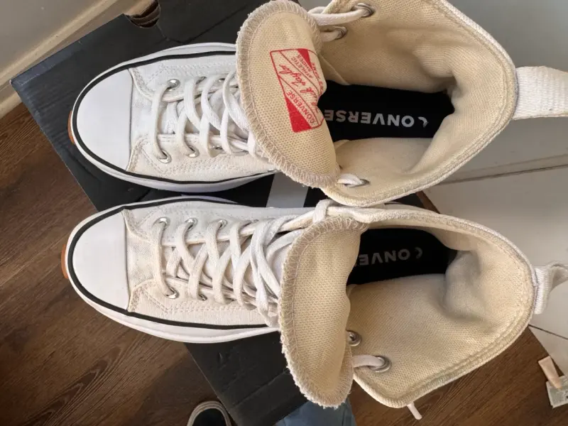 Zapatillas plataforma blancas Converse - 3