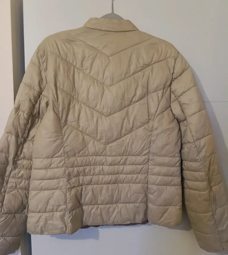 Chaqueta de plumas beige only talla m - 2
