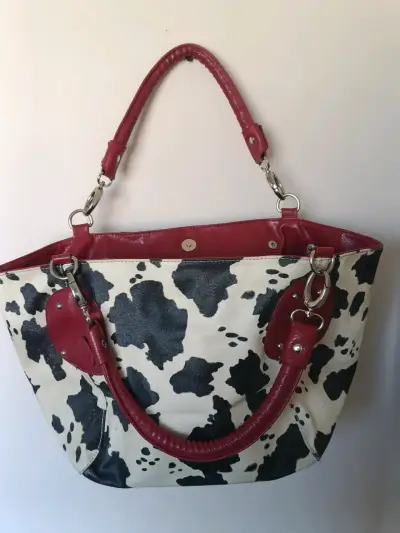 Bolso de mano blanco y negro - miniatura 1
