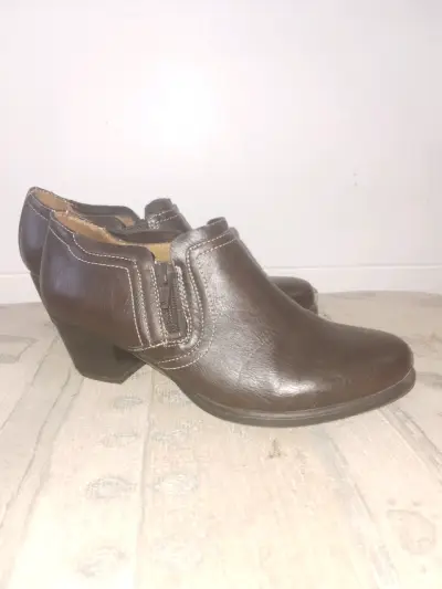 Zapatos de cuero marrón - miniatura 2