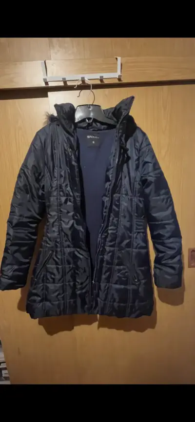 Parka azul con capucha - miniatura 1