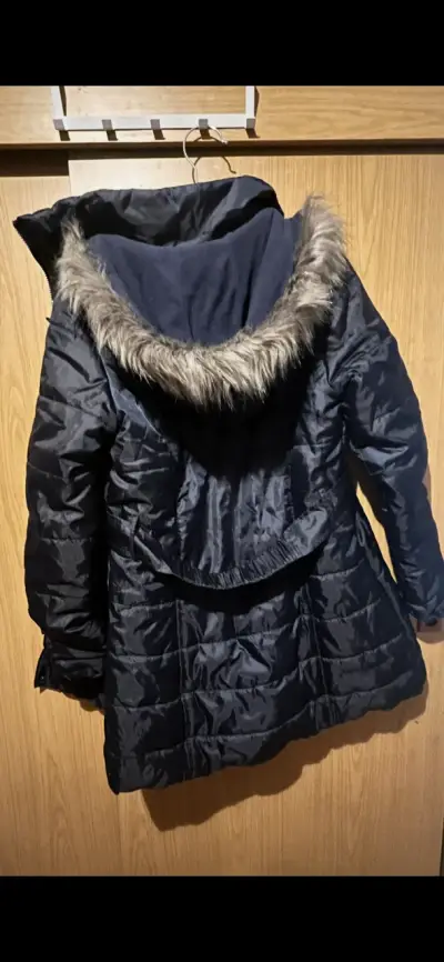 Parka azul con capucha - miniatura 2