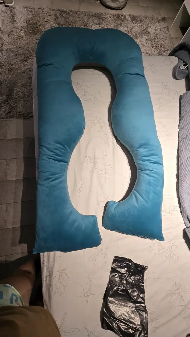 Almohada de maternidad azul - 2